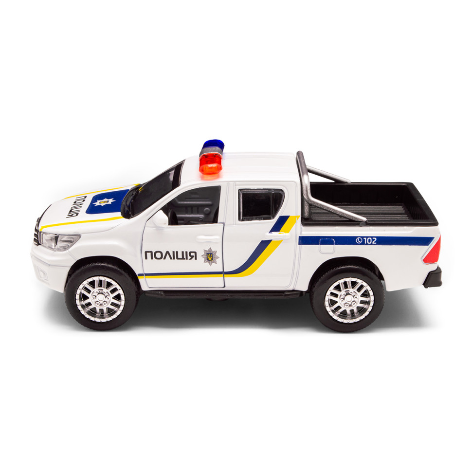 Дитяча автомодель Toyota Hilux Police TechnoDrive KM250426 масштаб 1:32 — фото 2