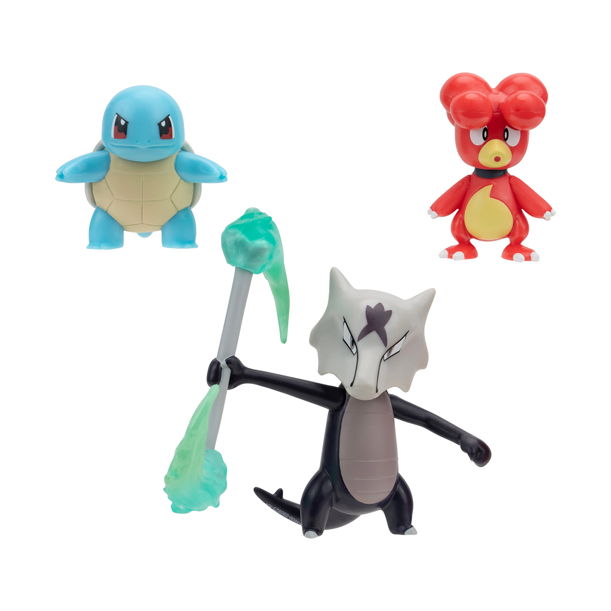 Набір ігрових фігурок Pokemon W19 - Магбі, Сквіртл, Алола Маровак — фото 2