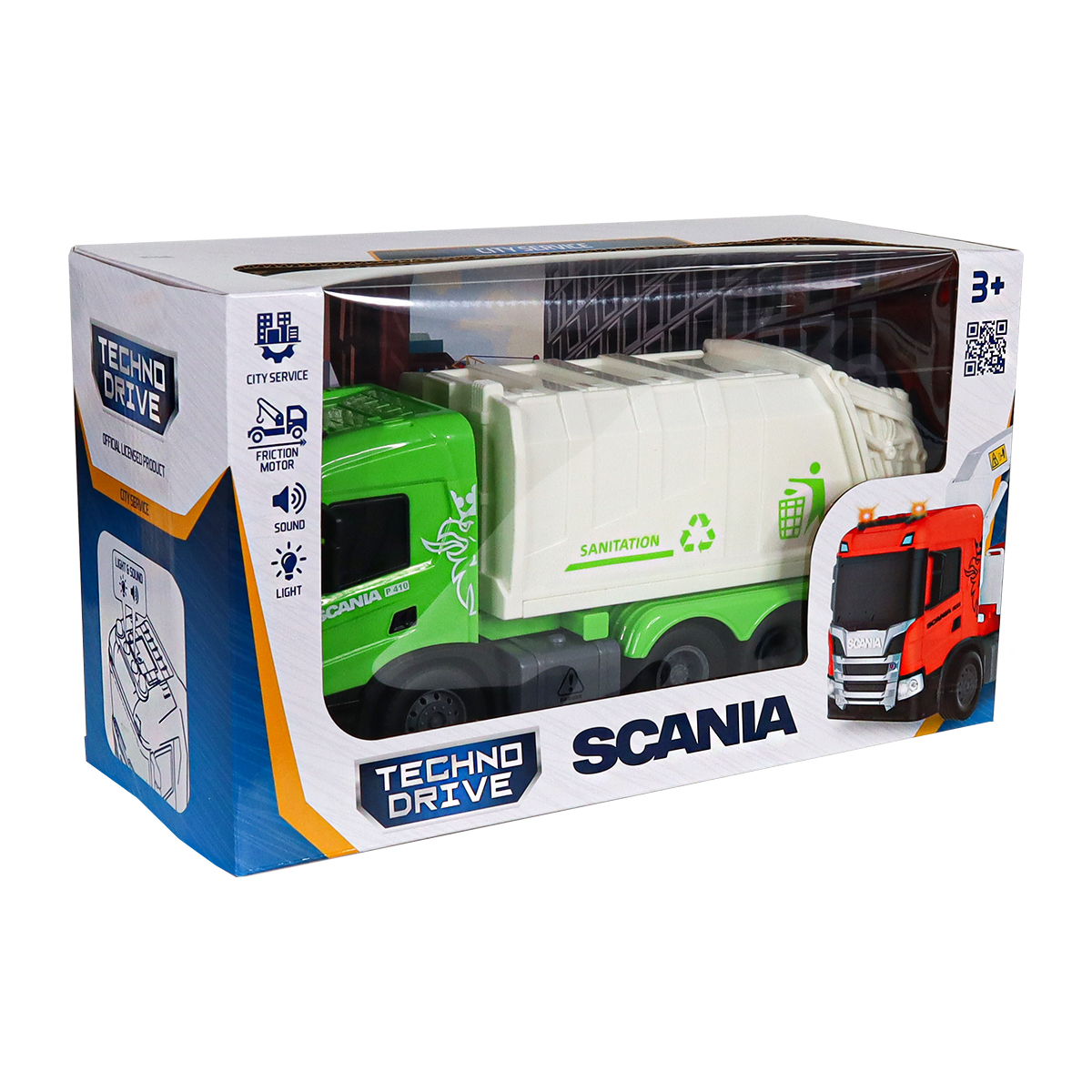Автомодель серії "Big Truck" – Сміттєвоз Scania (світло, звук) — фото 5