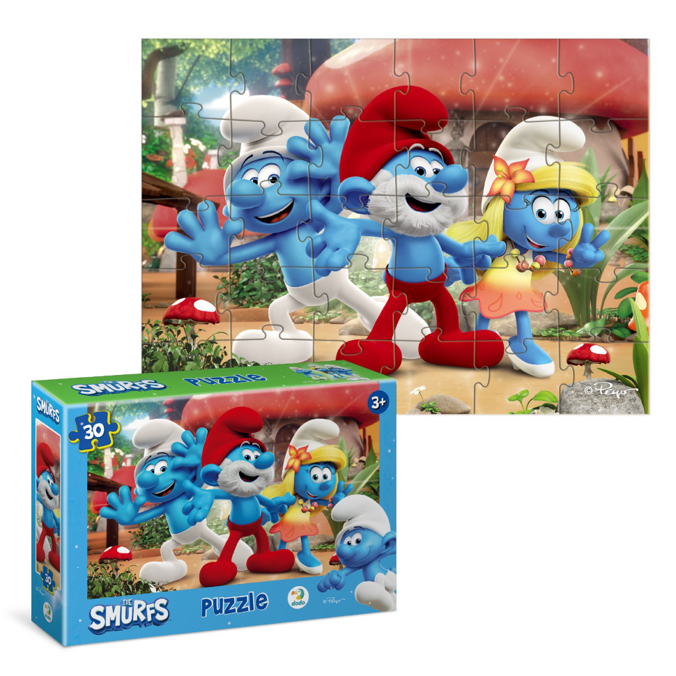 Дитячий пазл "The Smurfs: Привіт усім!" 200662, 30 елементів — фото 4