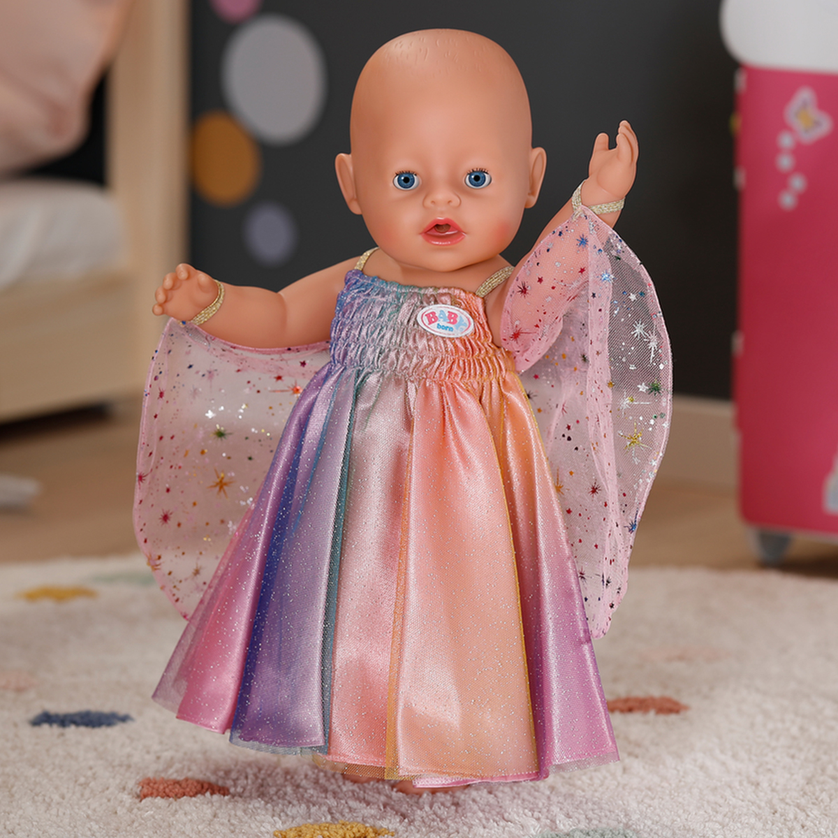 Одяг для ляльки BABY born - Сукня Веселка (43 cm) — фото 4