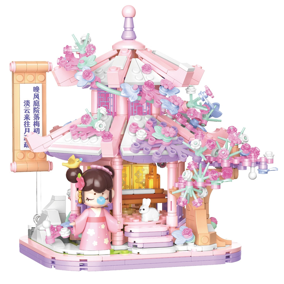 Дитячий конструктор "Зимова альтанка" JAKI TK102 серії "Nanci" 655 деталей — фото 3