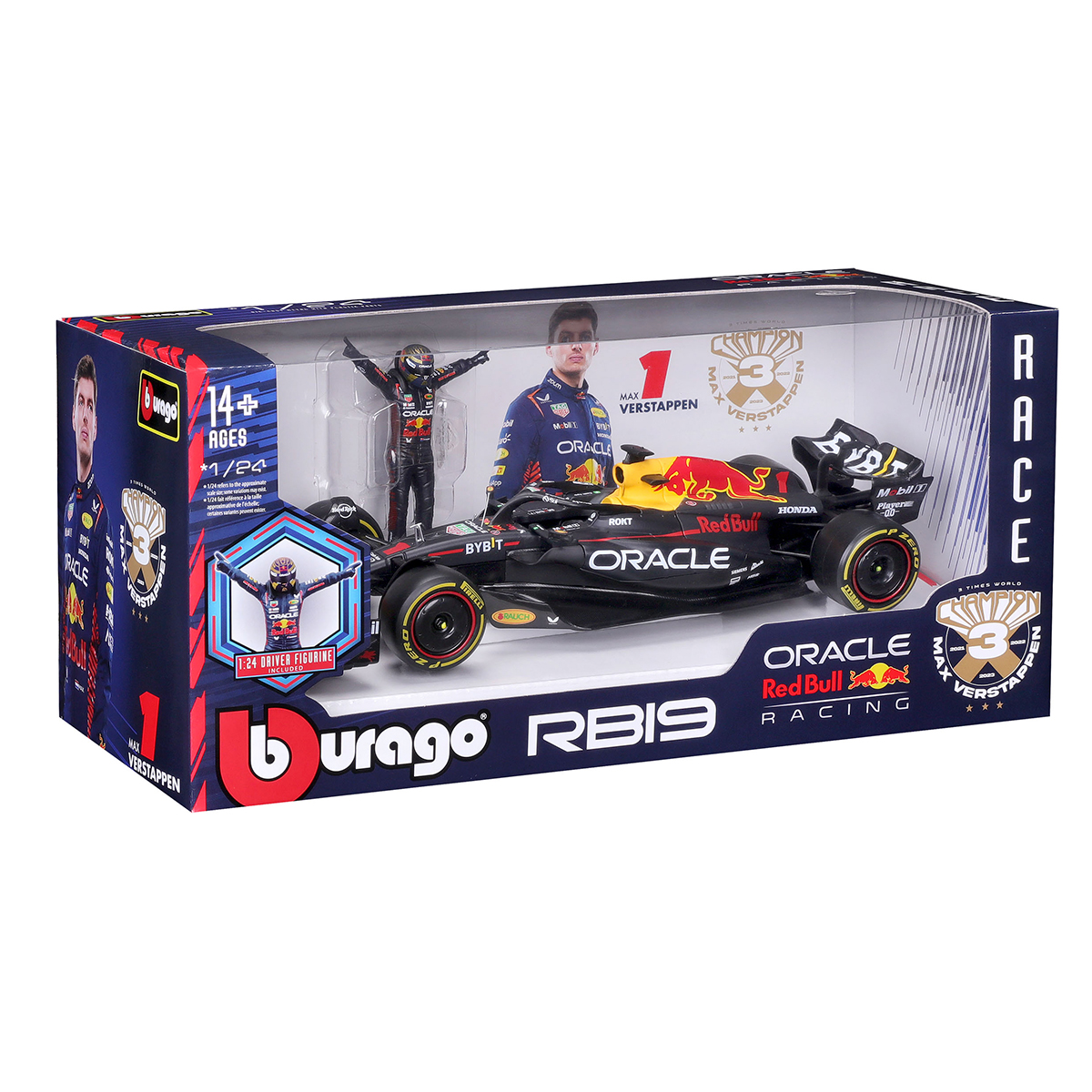 Автомодель з фігуркою - RED BULL Racing RB19 (1:24) — фото 11