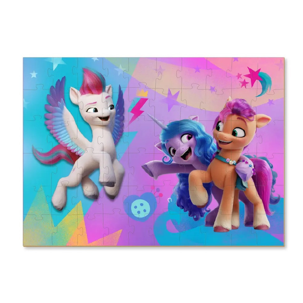 Дитячі Пазли My Little Pony "Пригоди Санні, Ізі та Зіпп" DoDo 200137 60 елементів, з фігуркою — фото 3