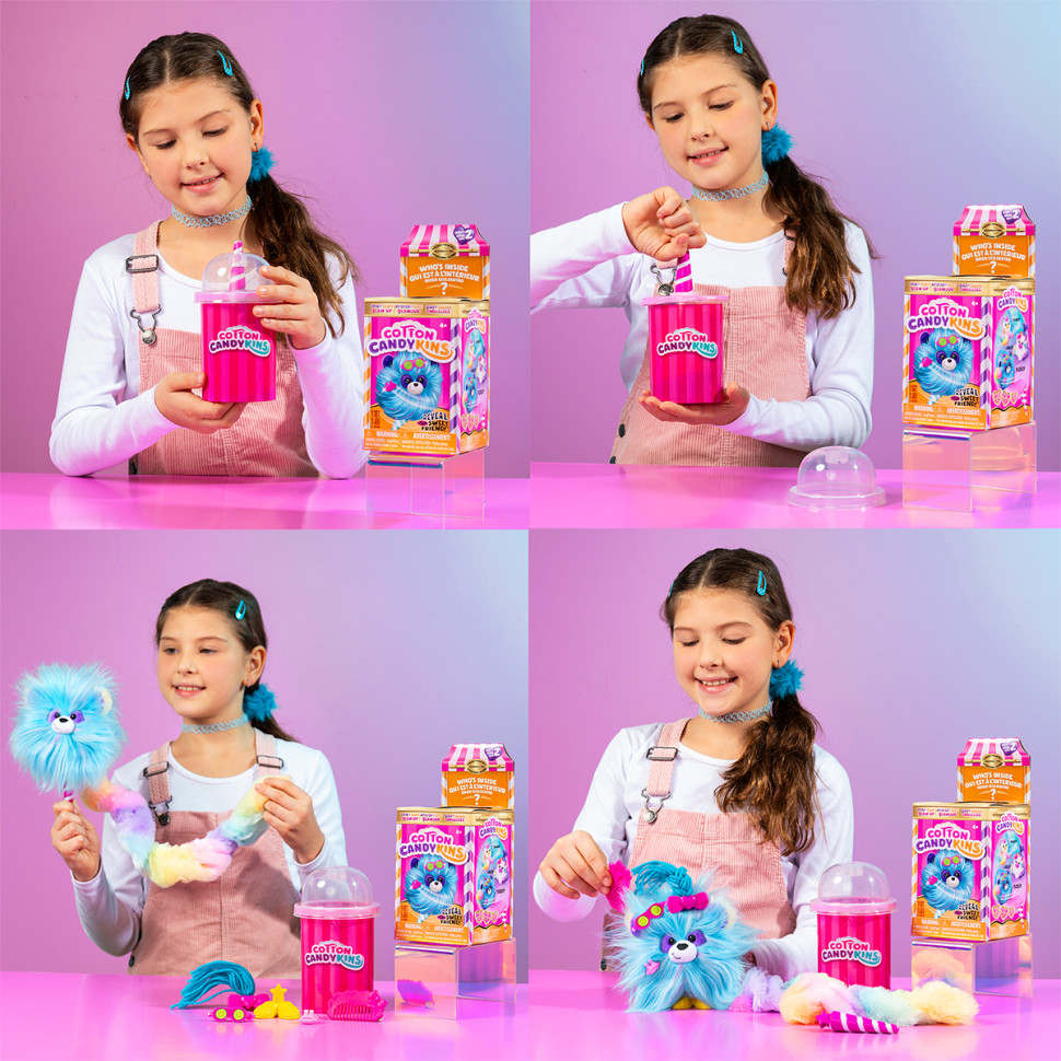 М'яка іграшка-сюрприз "Пухнастий улюбленець" Cotton Candykins 27301(W2) в асортименті — фото 4