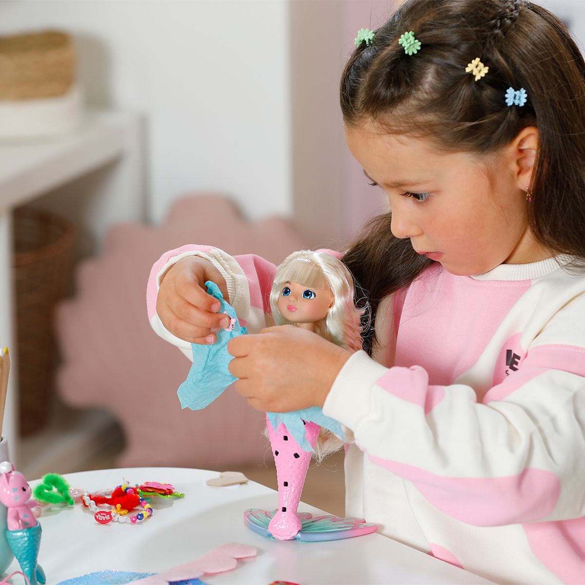 Лялька BABY born серії "Glam Up" – Русалонька Спаркл (28 см, з аксес.) — фото 11