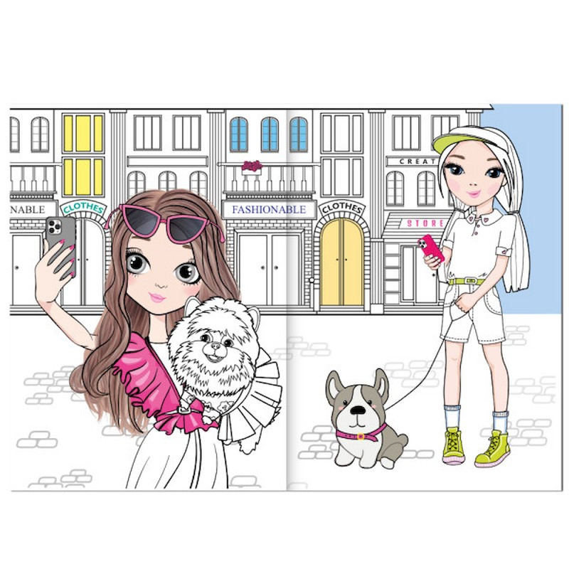 Дитяча розмальовка "Girls&Pets" РМ-88-02 серія "Dream & Style" — фото 3