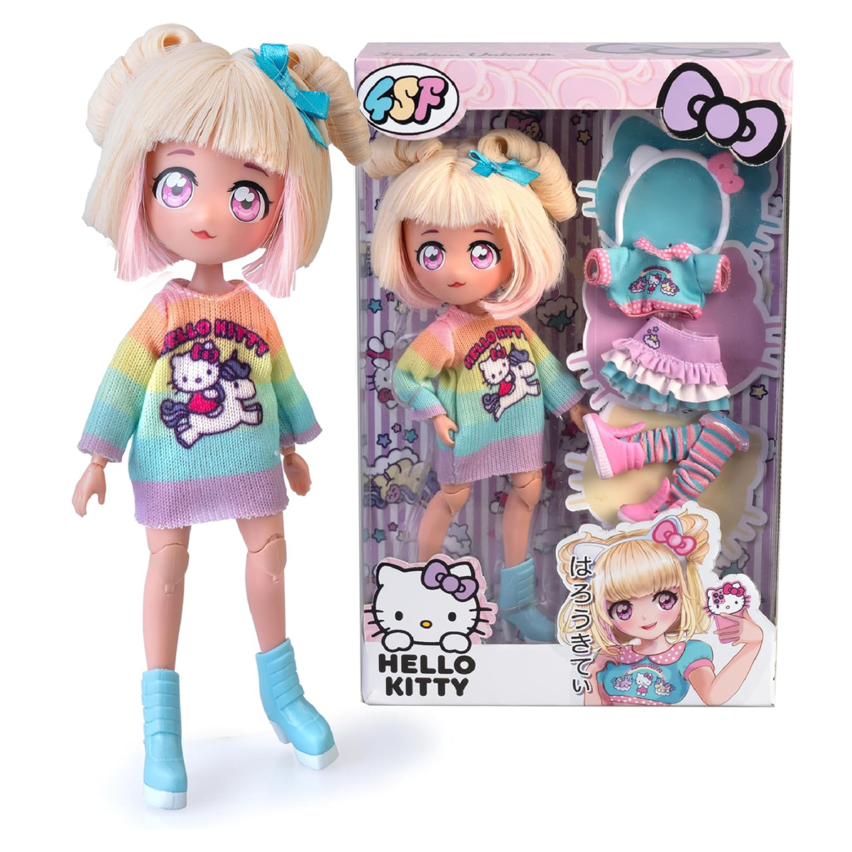 Игровой набор 4SF Manga Dolls серии "Hello Kitty" – Стильная Конфетка-Единорог (с аксесс.)