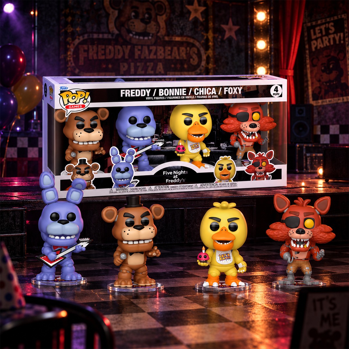 Набор игровых фигурок Funko POP! серии "5 ночей с Фредди" (4 фигурки) — фото 3