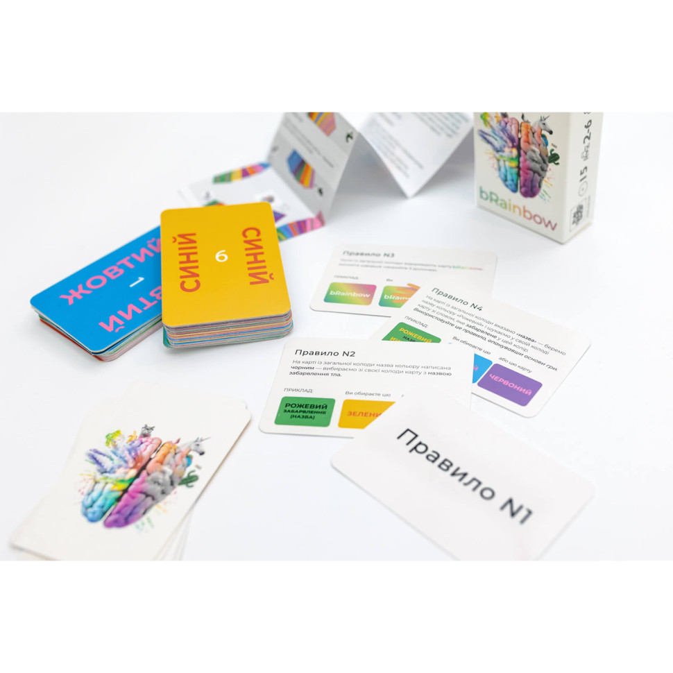 Карточная игра bRainbow FGS64, 60 карточек, на украинском языке — фото 5