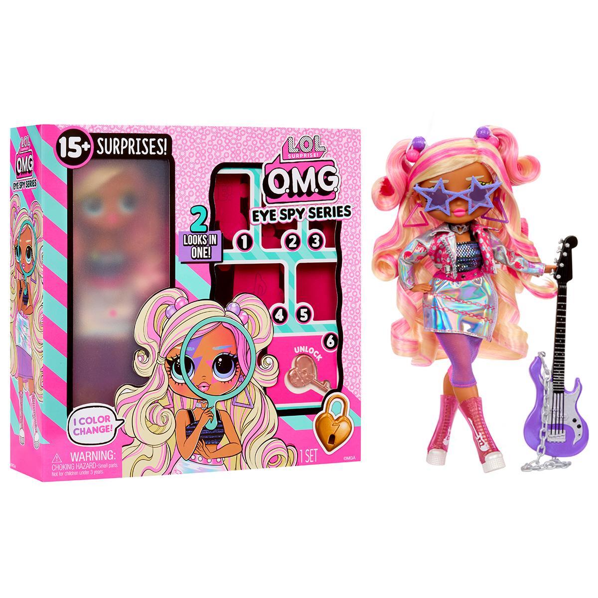 Игровой набор с куклой L.O.L. Surprise! серии "O.M.G. Eye Spy" – Рок-Звезда (с аксесс.)