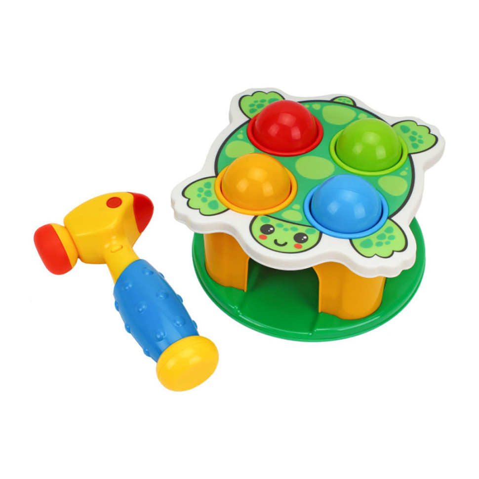 Развивающая игра с молоточком "FunnyTurtle" 3342TXK со звуком, 4 шарика — фото 2