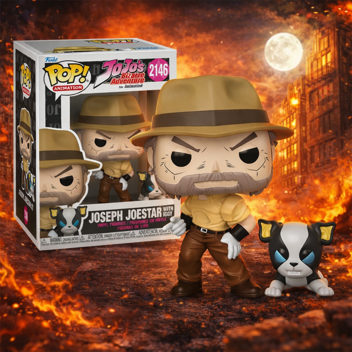 Набір фігурок Funko POP! серії "JoJo's Bizarre Adventure" - Джозеф Та Іггі — фото 3