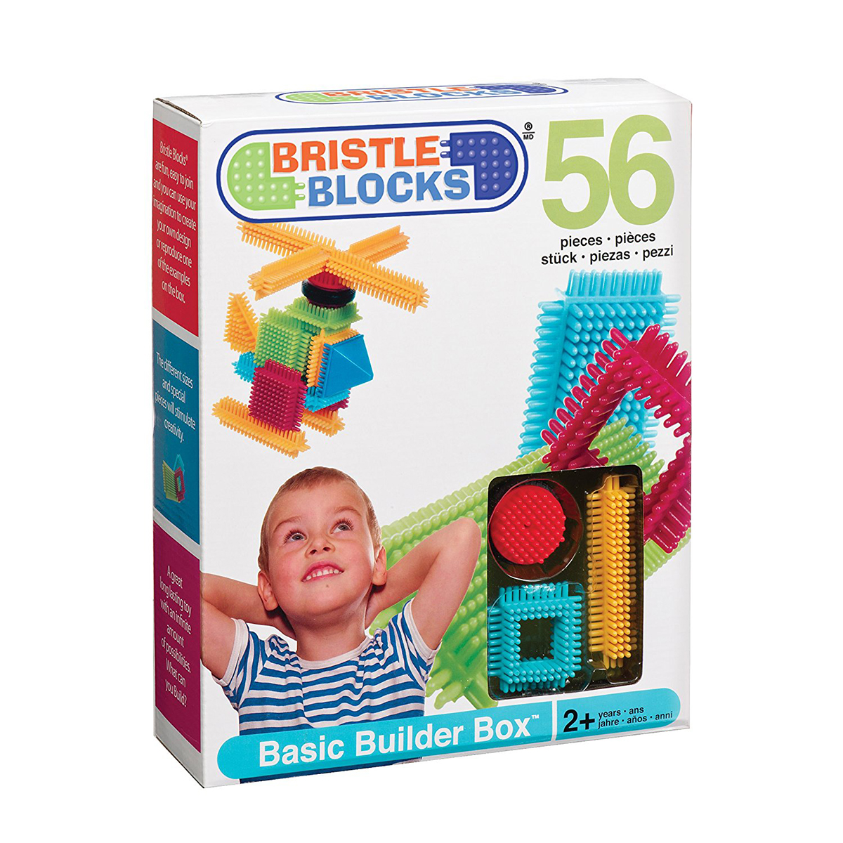 Конструктор серии Bristle Blocks - Строитель (56 деталей, в коробке) — фото 7