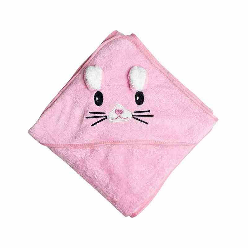 Дитячий рушник з капюшоном MGZ-0640(Pink) розмір 80х80 см