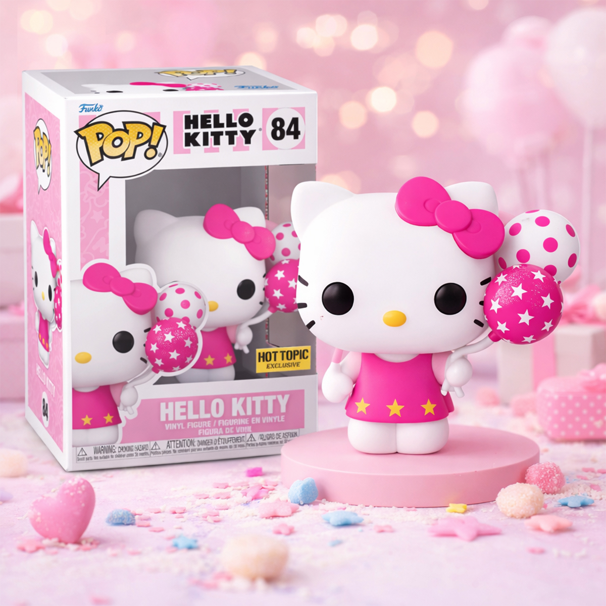 Ігрова фігурка Funko POP! серії "Hello Kitty" - Хелоу Кітті з Кульками — фото 3