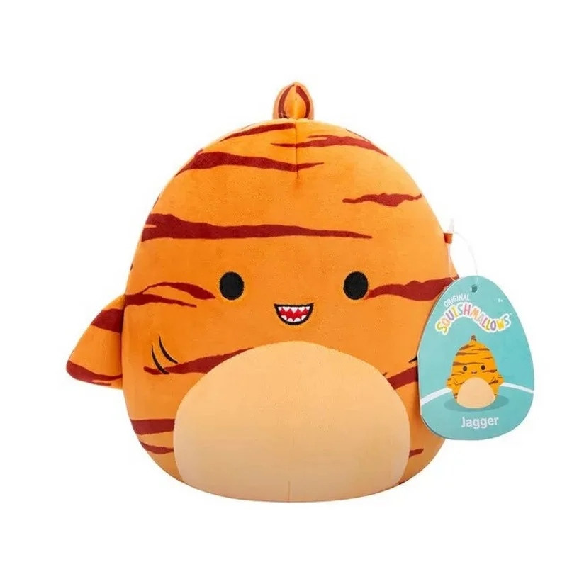 М'яка іграшка ТИГРОВА АКУЛА ДЖАГГЕР Squishmallows SQCR06597, 19 см — фото 3