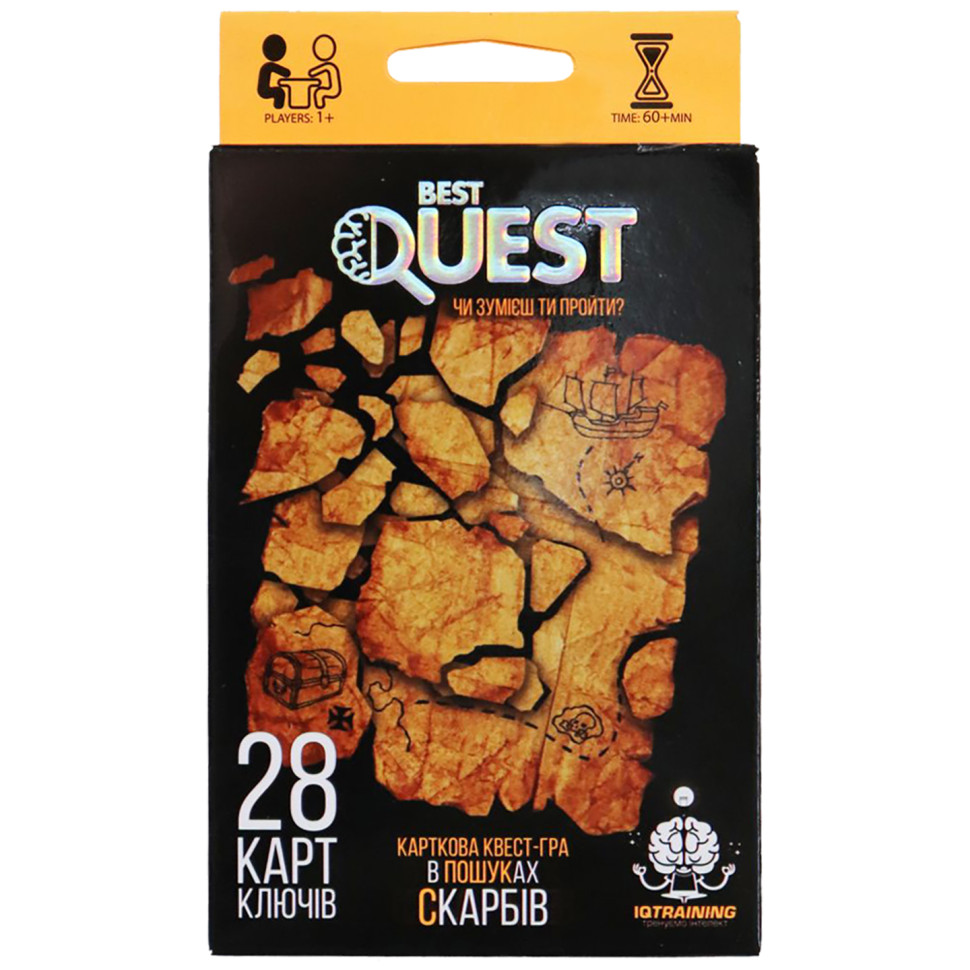 Карткова квест-гра "BEST QUEST" (укр.) BQ-01-01-04U BQ-01-03U