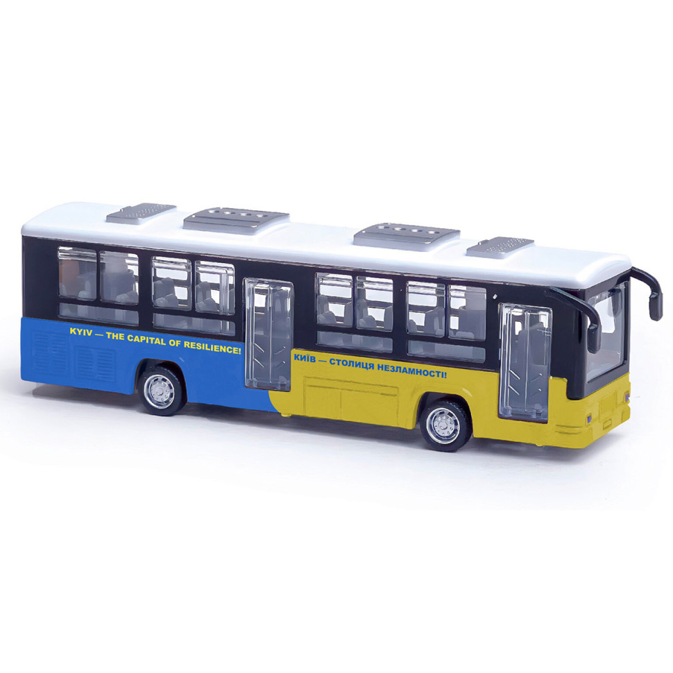 Дитяча колекційна модель "Автобус Київ" S2 TechnoDrive 250418CGO пластиковий бокс — фото 2
