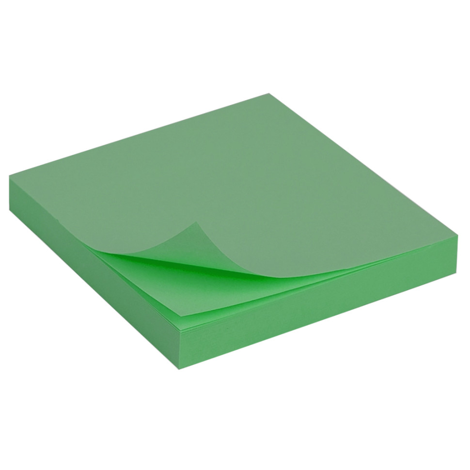 Папір для нотаток самоклеючий DSCN0620(Green) 100 шт, 76х76 мм