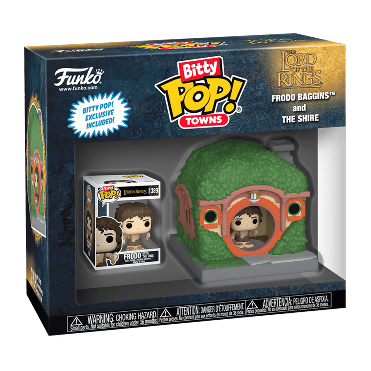 Набор фигурок Bitty POP! Town серии "Властелин колец" - Фродо Бэггинс и Хижина