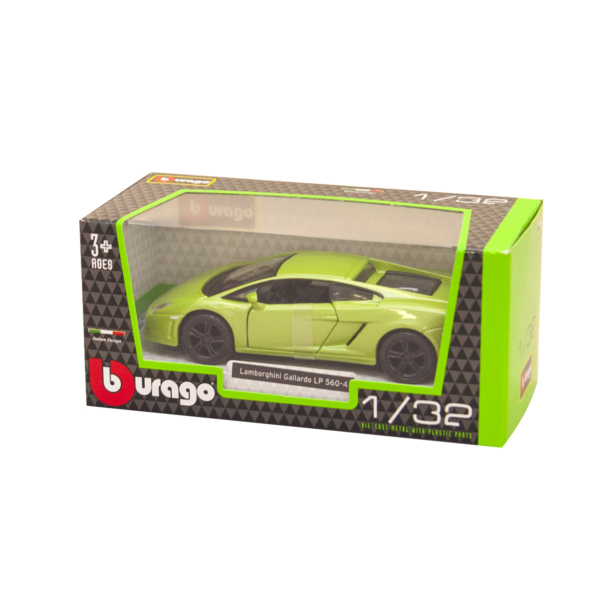 Автомодель - Lamborghini Gallardo LP560-4 (2008), (асортi бiлий, світло-зелений металiк, 1:32) — фото 4