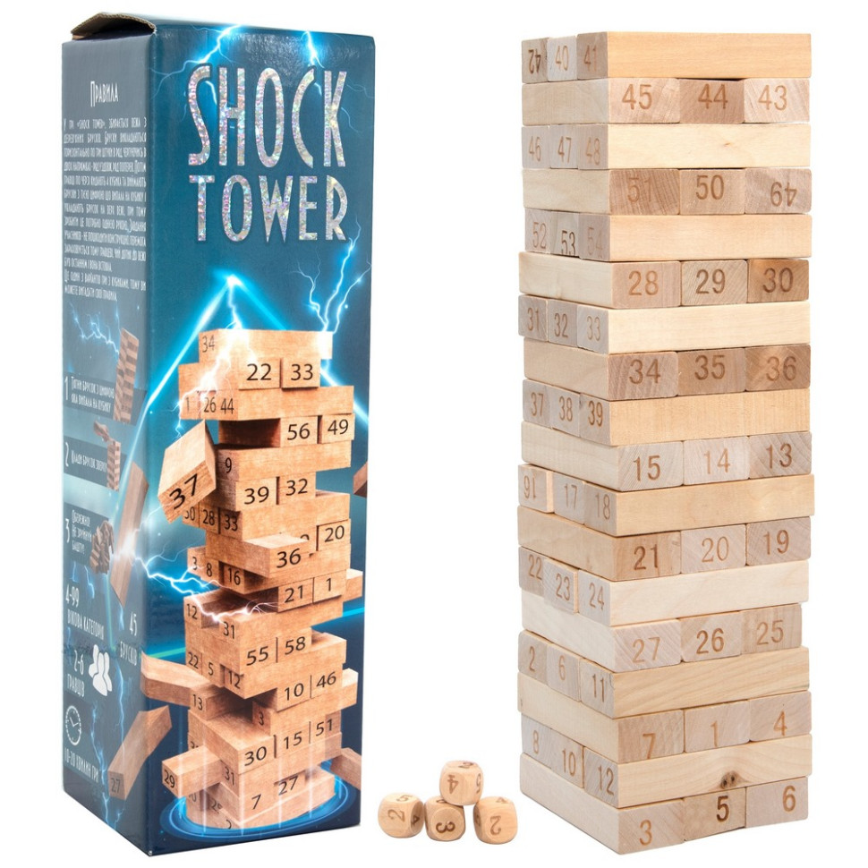 Настільна гра "Shock Tower" 30858, 45 брусків — фото 3