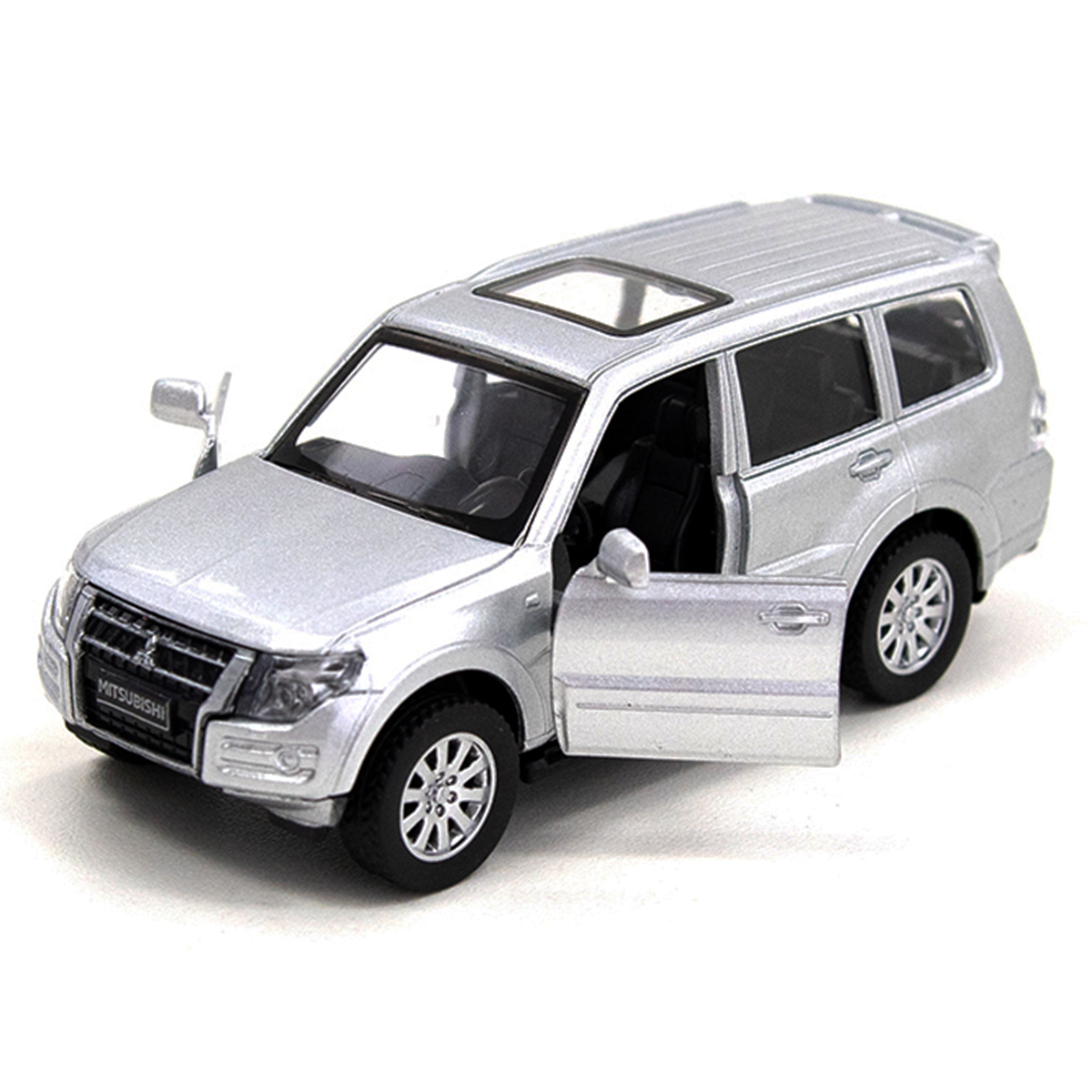Автомодель - Mitsubishi Pajero 4WD Turbo (серебристый) — фото 11