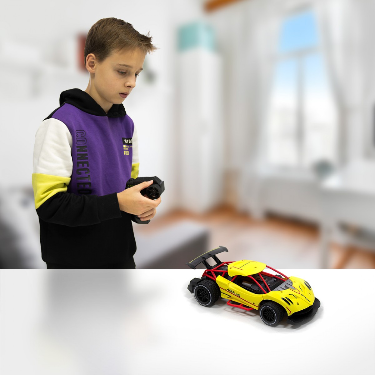 Автомобіль Speed Racing Drift з р/к - Aeolus (жовтий, акум.3,7V, 1:16) — фото 13