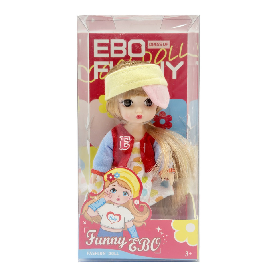 Лялька шарнірна для дівчаток Funny EBO DH2368B(Yellow) 15 см