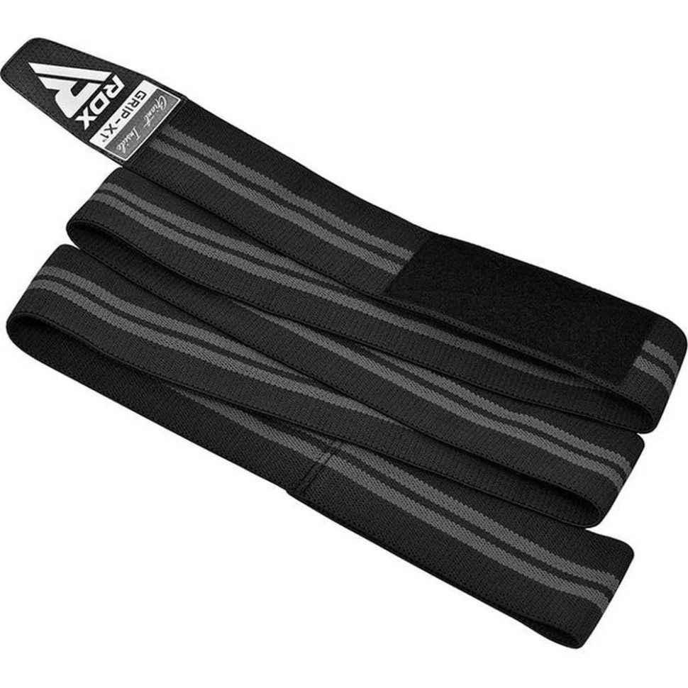 Бинты на колени KR11 GYM Knee Wrap RDX Inc Limited WAH-KR11BG, Black/Grey — фото 2