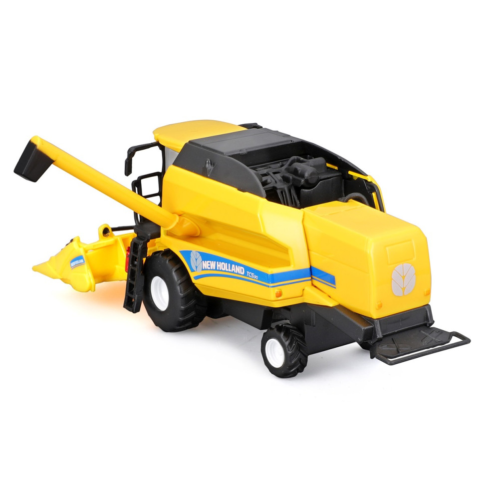 Автомодель комбайн Зерносборный "New Holland TC5.90" Bburago 18-31722 (1:24) — фото 5