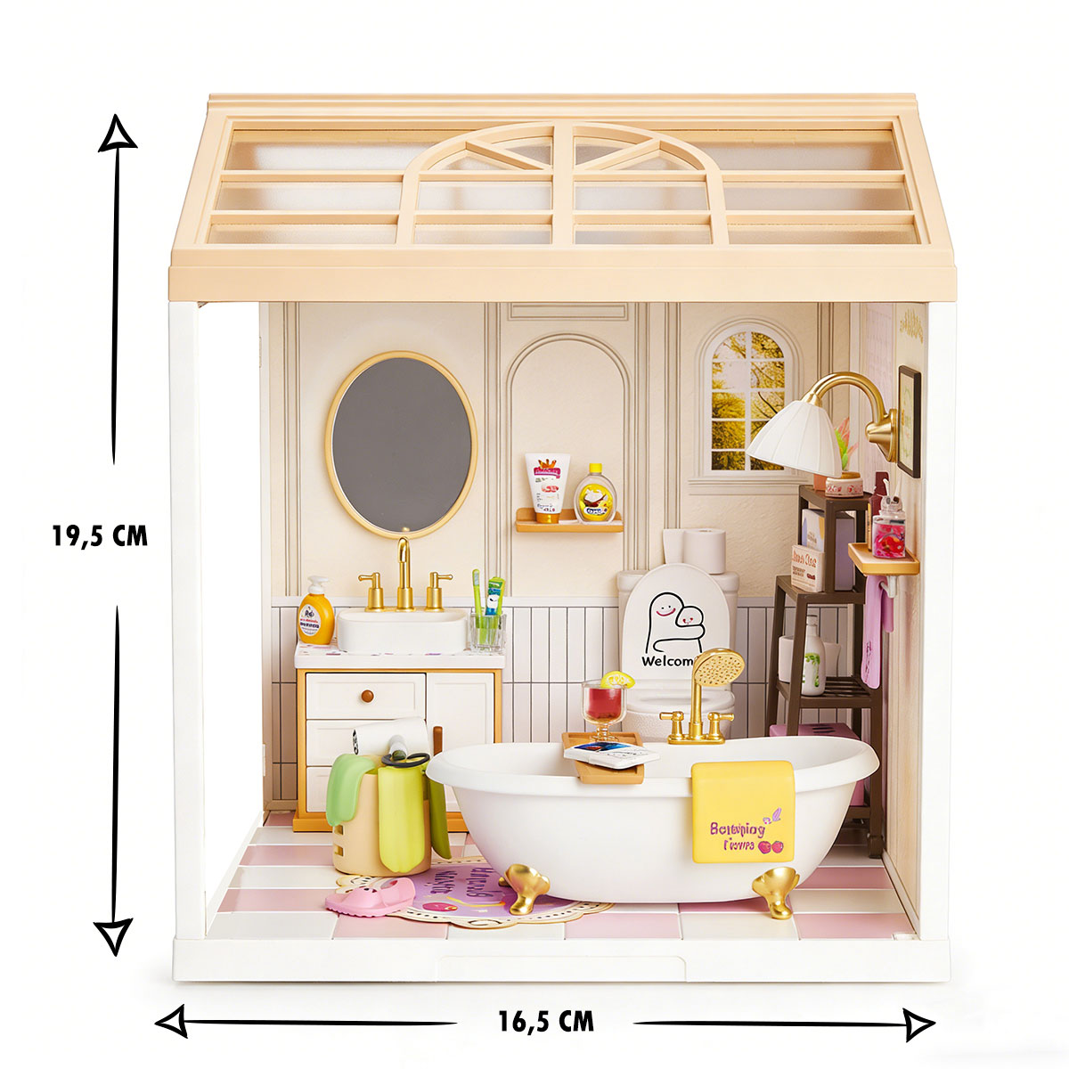 Конструктор-румбокс Mini House серії "Інтер'єр" – Ванна Кімната (світло) — фото 3