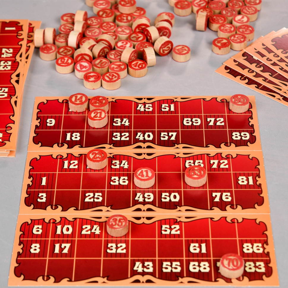 Настольная игра "Традиционное Лото" 30488 бочонки 90 штук — фото 9
