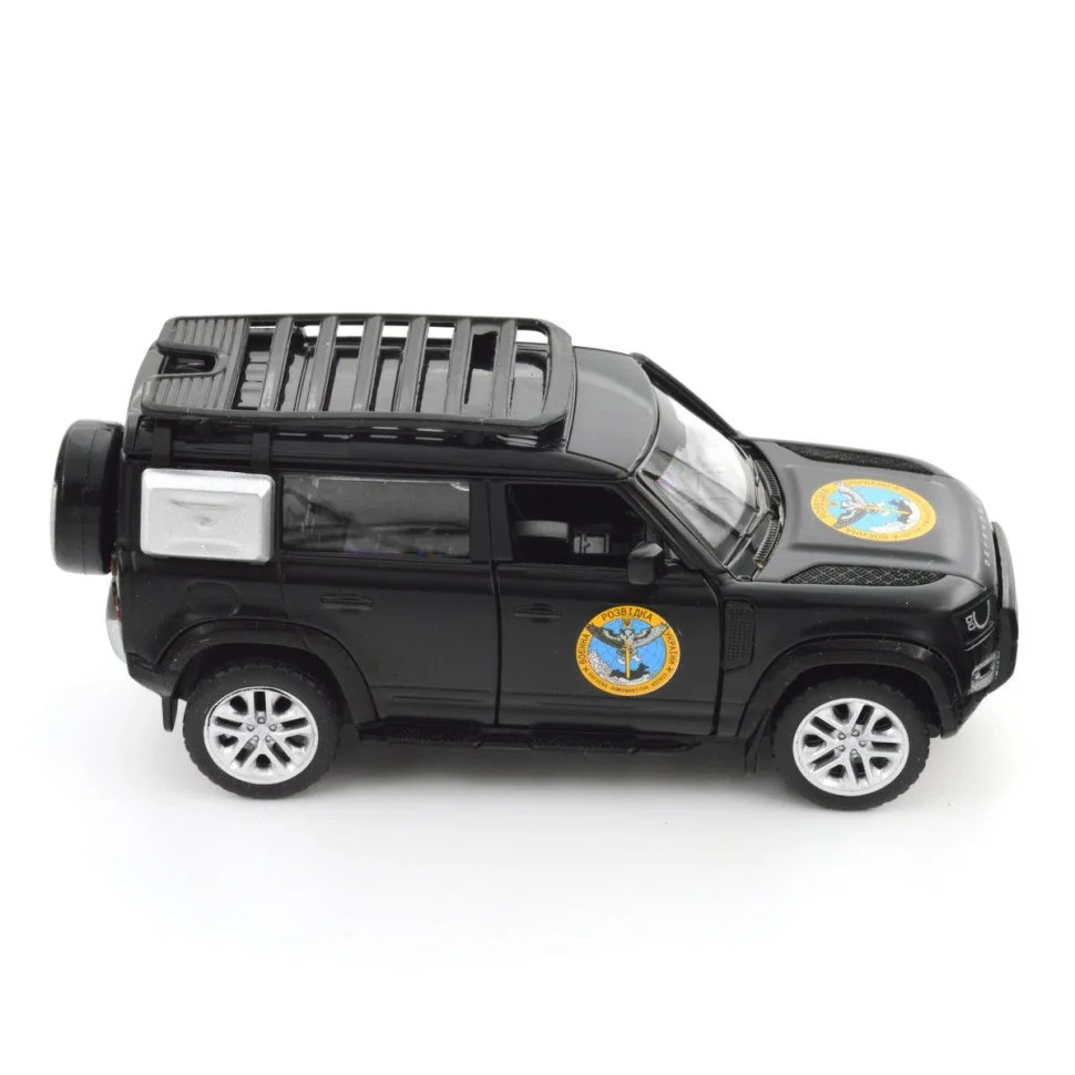 Автомодель серії «Шеврони Героїв» Land Rover Defender 110 «ГУР МО» TechnoDrive 250364M — фото 3