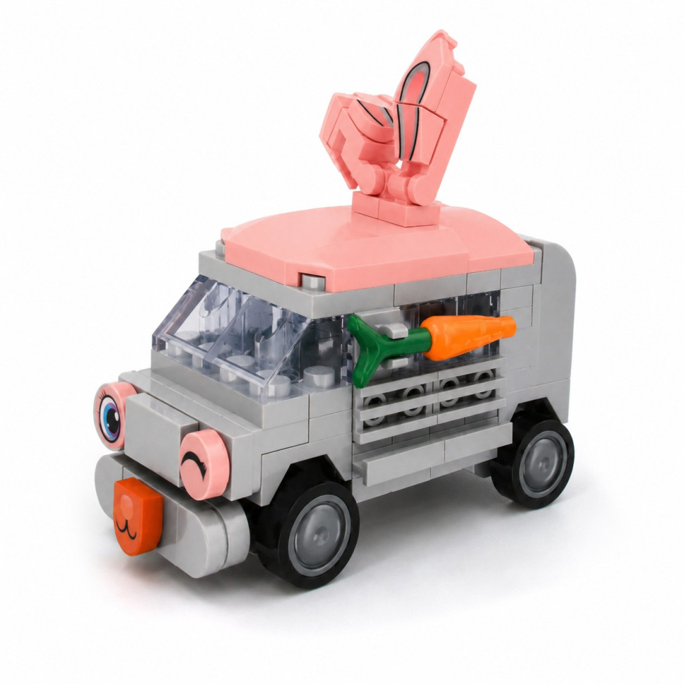 Дитячий конструктор Bunny Bus BB121E-A серії "Animal Bus", 104 деталі — фото 2