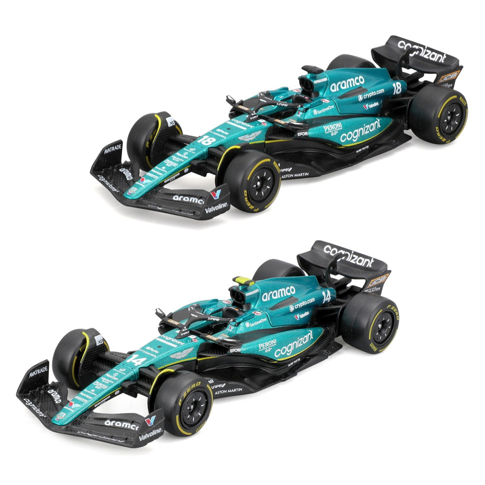 Колекційна автомодель "Aston Martin AMR23 (2023)" Bburago 18-38090, 1:43 масштаб — фото 7
