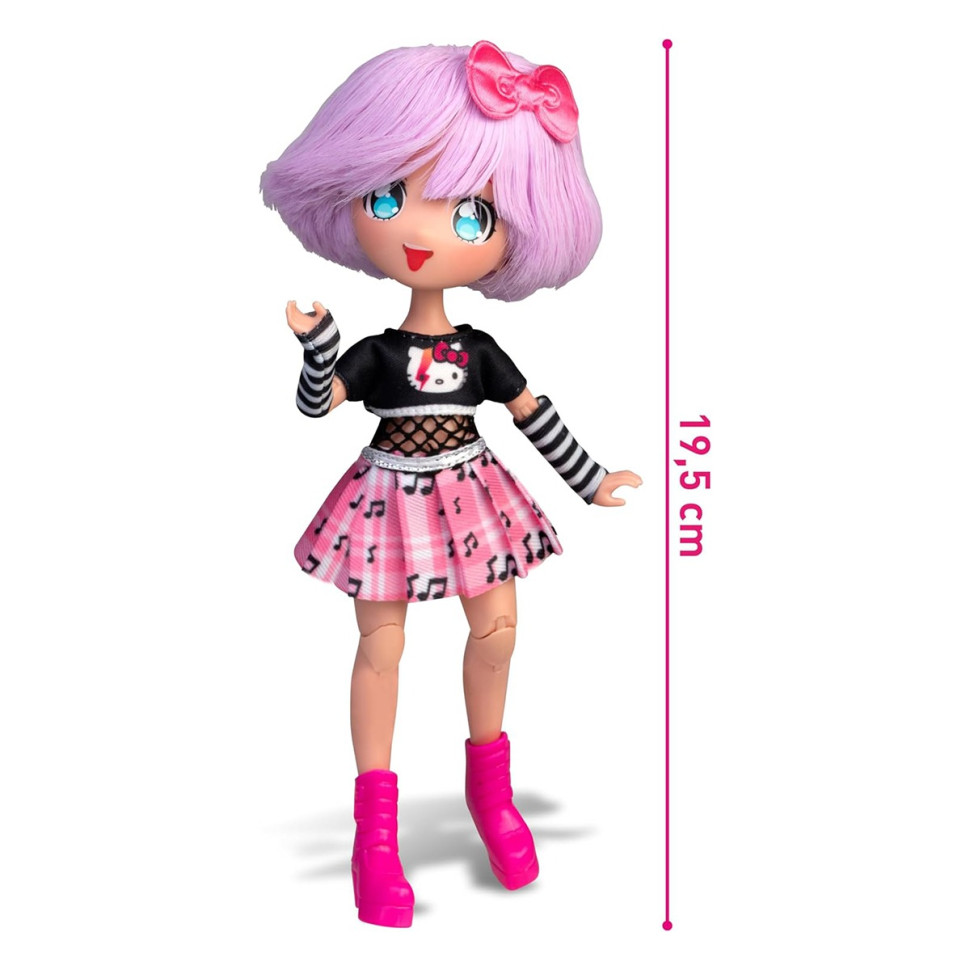 Детская кукла "Тедди Рок" 4SF Manga Dolls HKTF0100 серии "Hello Kitty" — фото 5