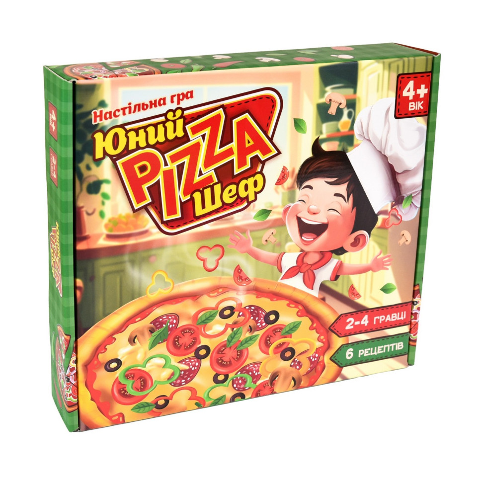 Настільна гра Юний Pizza Шеф 30781 інгредієнти для піци 6 рецептов