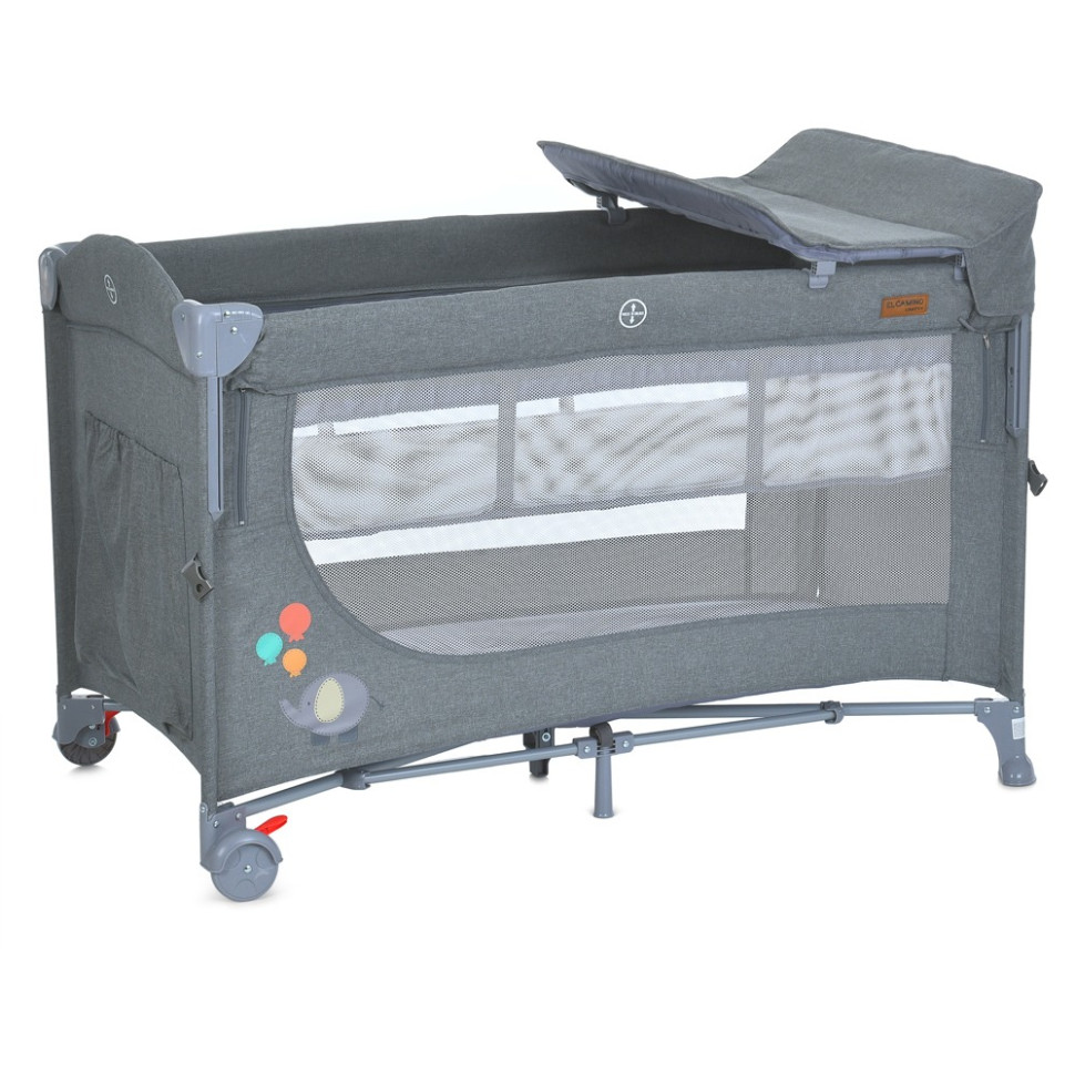 Ліжечко-манеж 2 в 1 UNITY+ ME 1098 Gray, до 13 кг