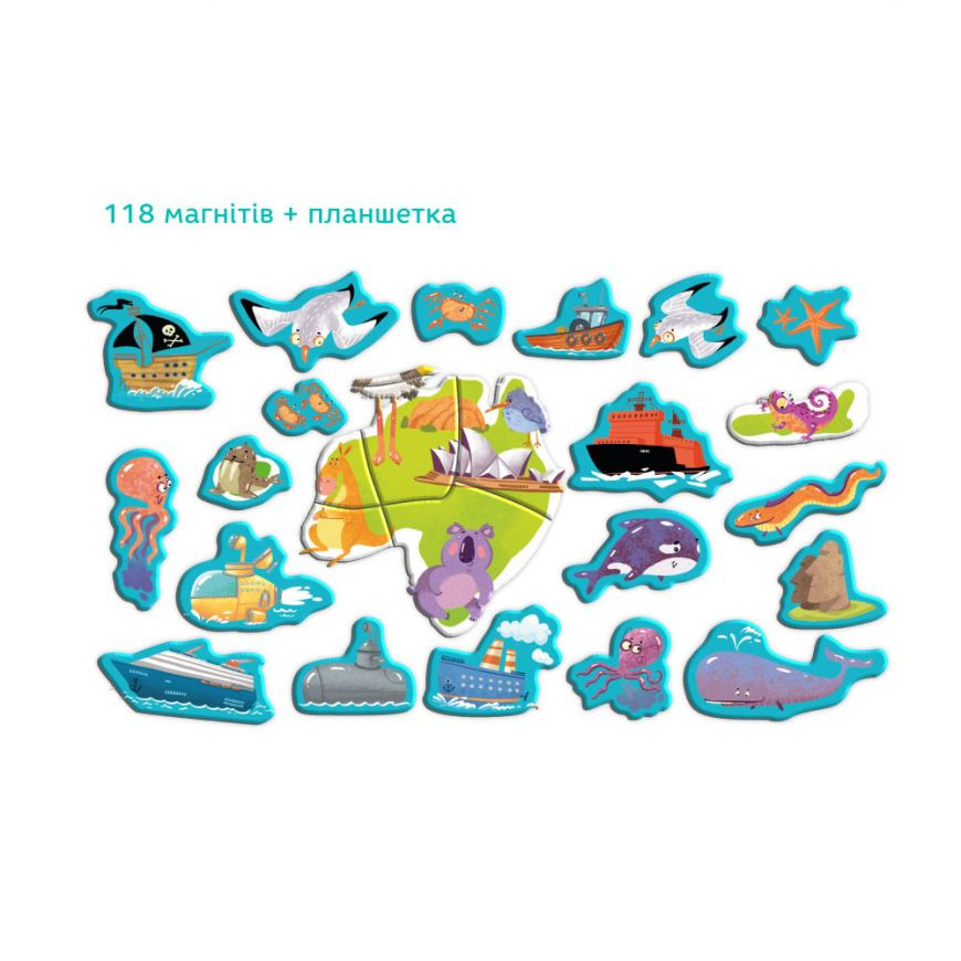 Розвиваюча магнітна гра "Карта планети" DoDo 200201 — фото 5