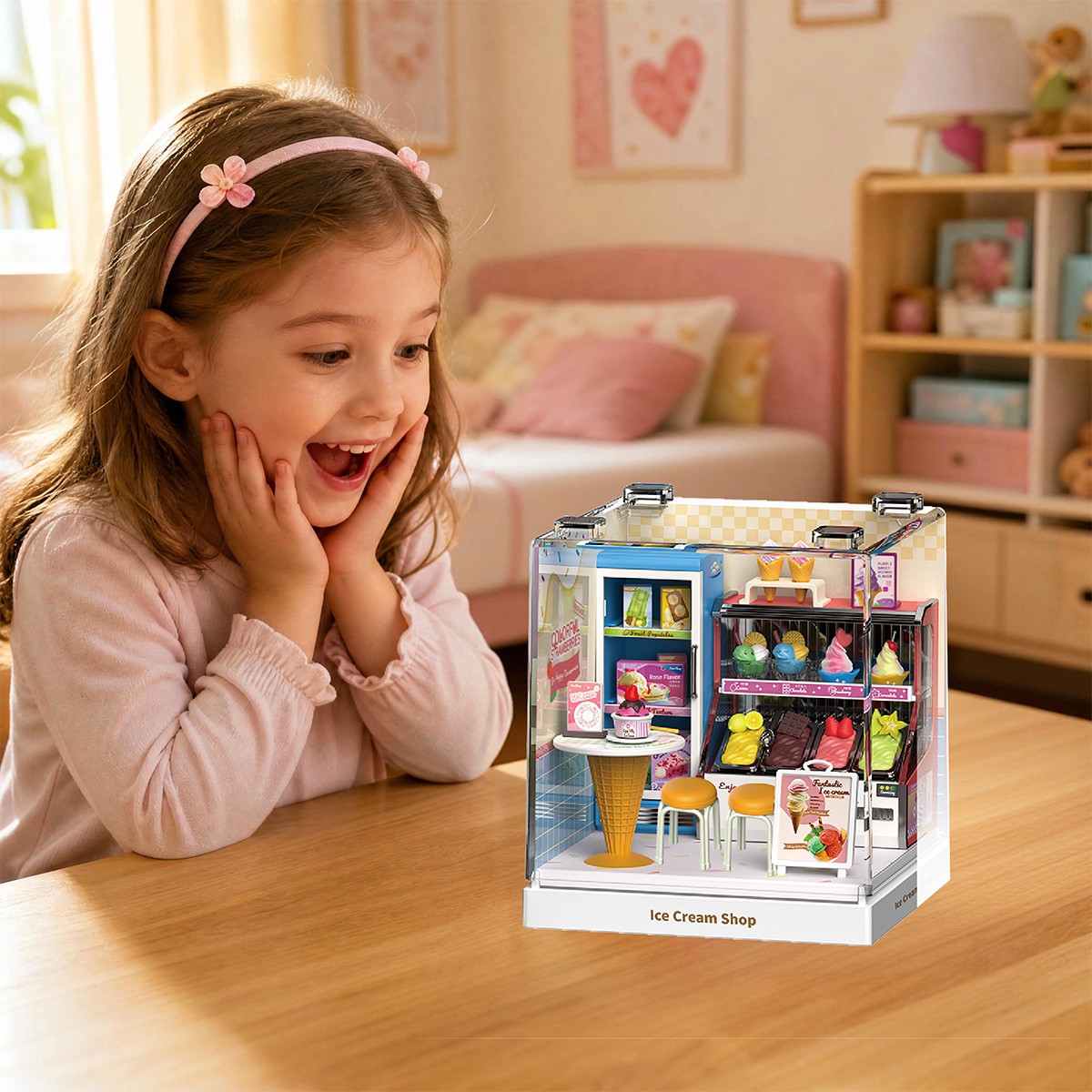Конструктор-румбокс Mini House серії "Інтер'єр Міні" – Крамничка Морозива — фото 3