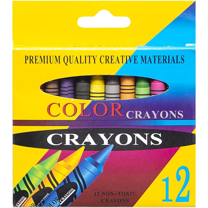 Воскові олівці 12 кольорів CRAYONS 2688A — фото 2