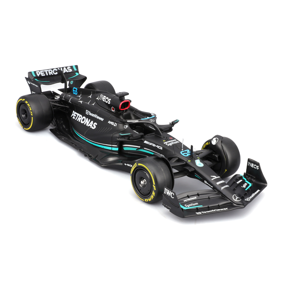 Автомодель з фігуркою - Mercedes-AMG F1 W14 E Performance (1:24) — фото 2