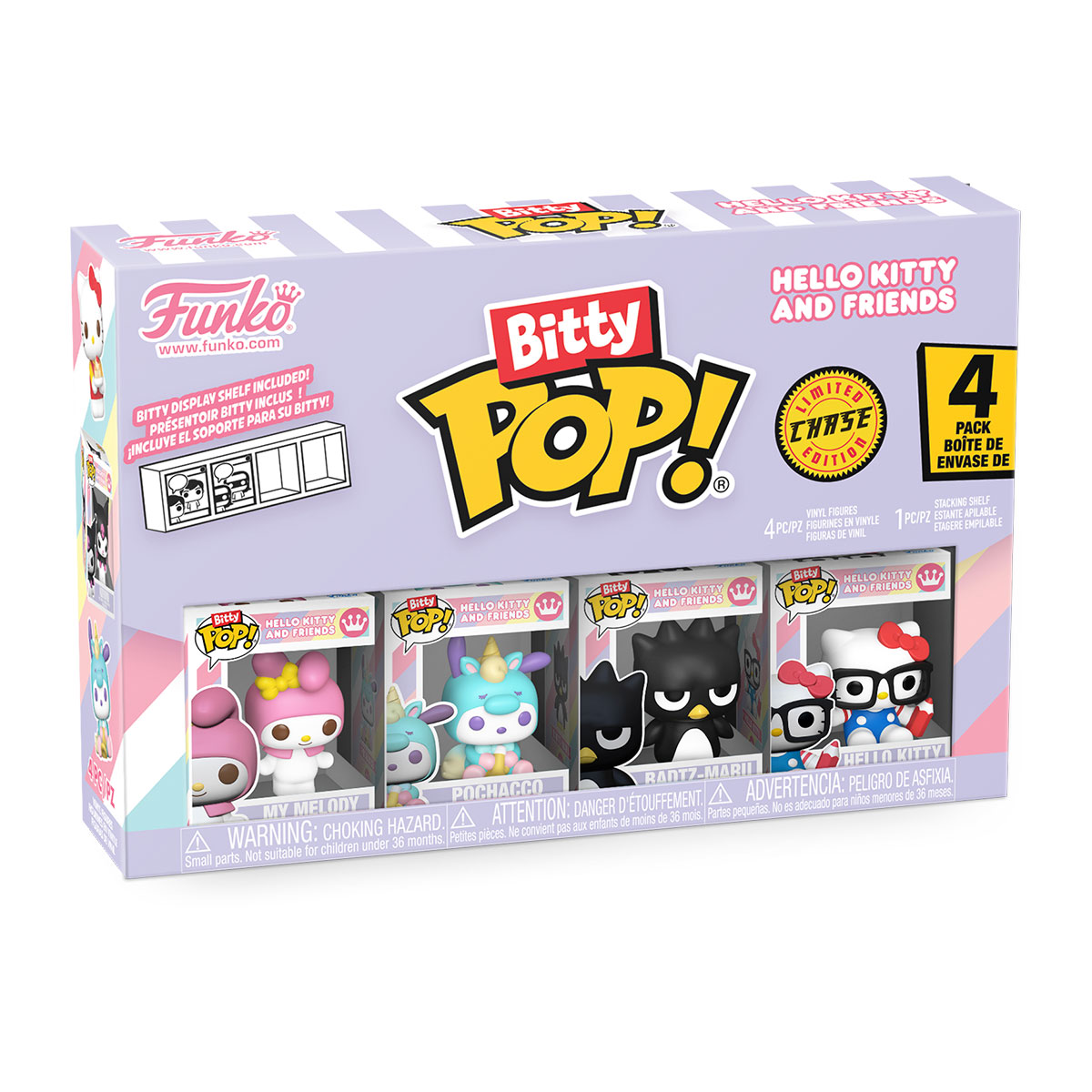Набор игровых фигурок Bitty POP! серии "Sanrio" - Моя Мелоди (4 фигурки в асс.) — фото 3