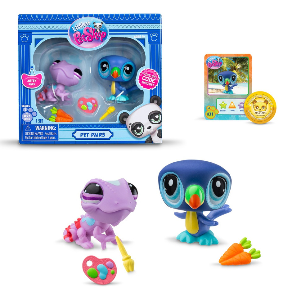 Ігровий набір "Друзі по мистецтву" Littlest Pet Shop 00507 аксесуари та 2 фігурки — фото 3