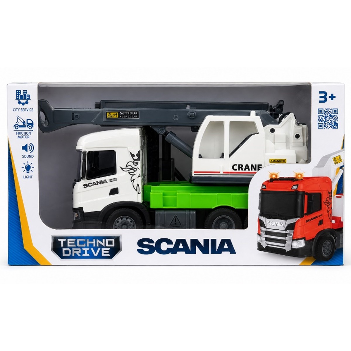 Автомодель серії "Big Truck" – Автокран Scania (світло, звук)