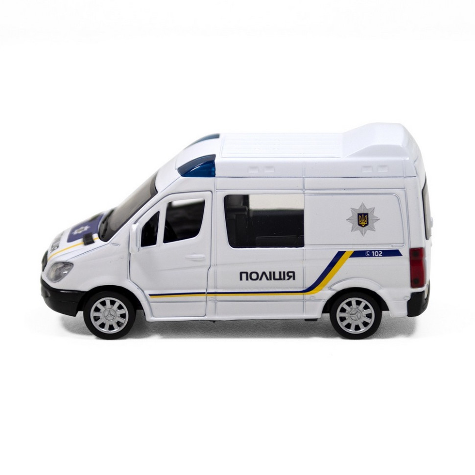 Автомодель дитяча Поліція Mersedes-Benz Sprinter TechnoDrive 250294 інерційна — фото 6