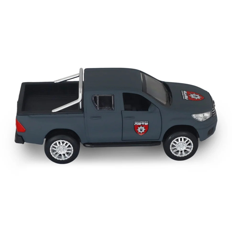 Автомодель серії "Шеврони Героїв" Toyota Hilux "Лють" TechnoDrive KM6118F — фото 6