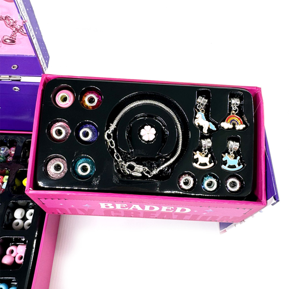 Дитячий набір з прикрасами для створення шарм-браслетів "Jewelry Box" KSY951 — фото 7